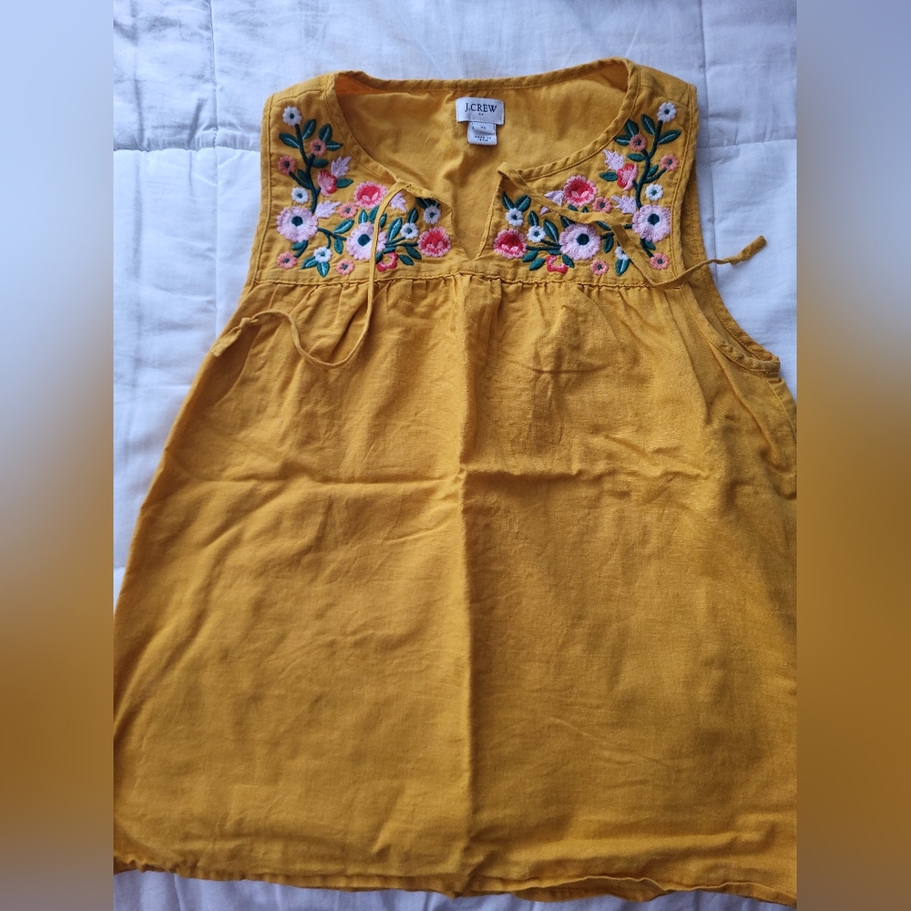 J. Crew Embroidered Top